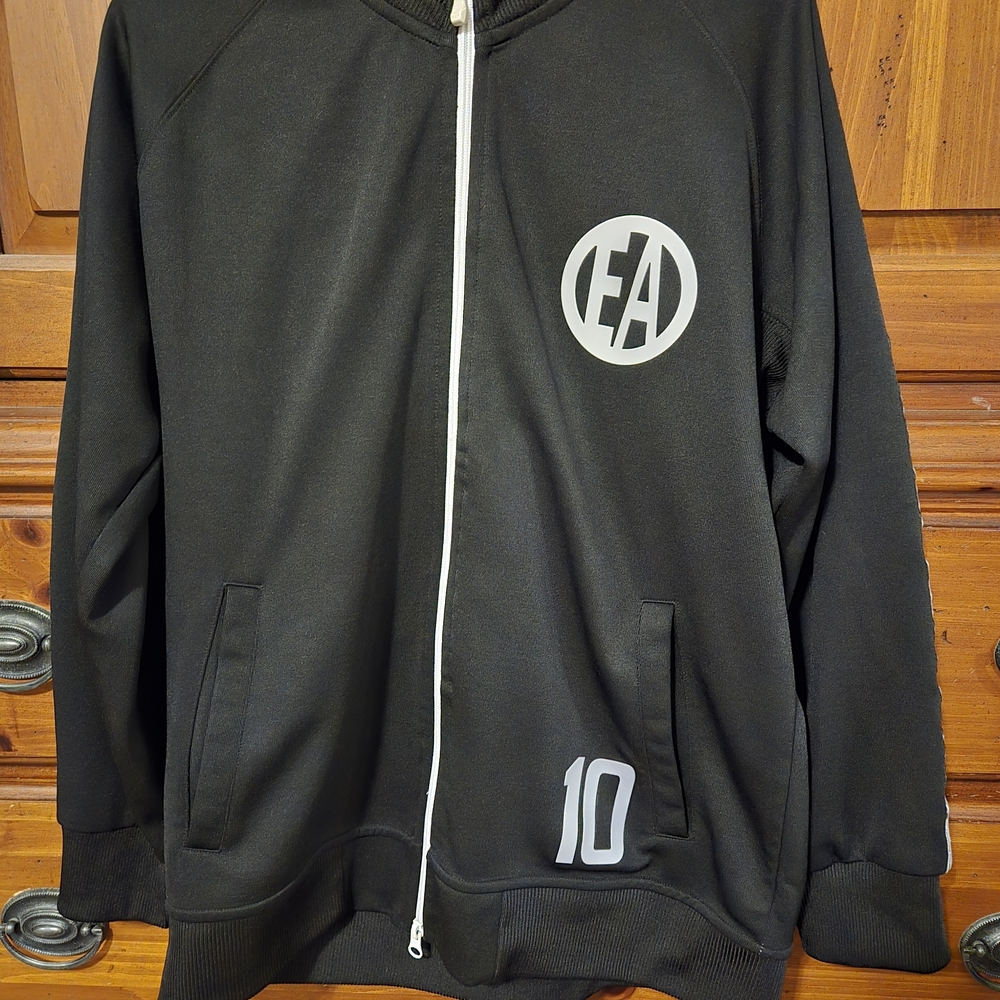 Emporio Armani Black Zip-Up Men's Track Coat Xxl